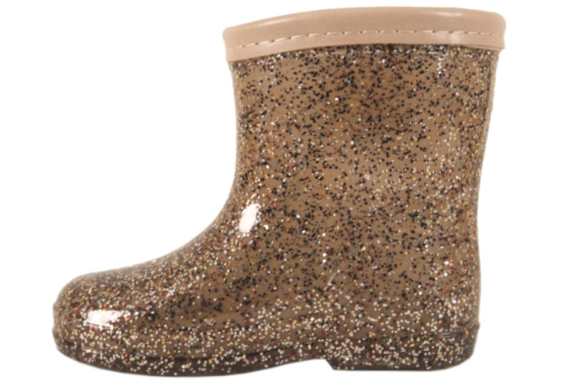 SOFIE SCHNOOR BEIGE GUMMISTØVLE MED GLIMMER