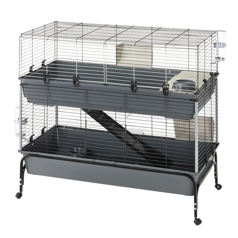 Cage Vital 120 à 2 niveaux pour lapin