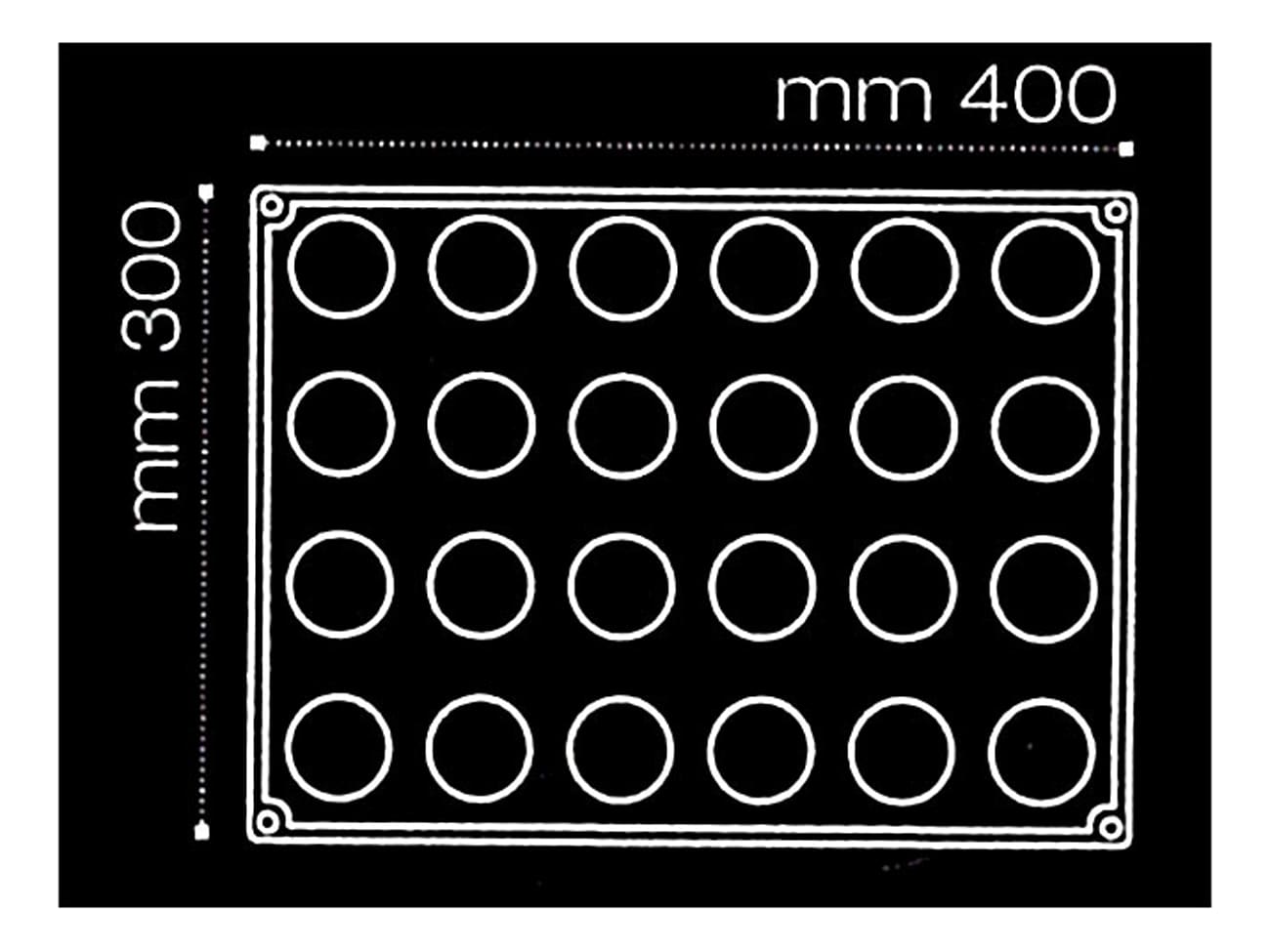 Moule sphère Pavoflex - Ø 4 cm - 40 x 30 cm - Pavoni