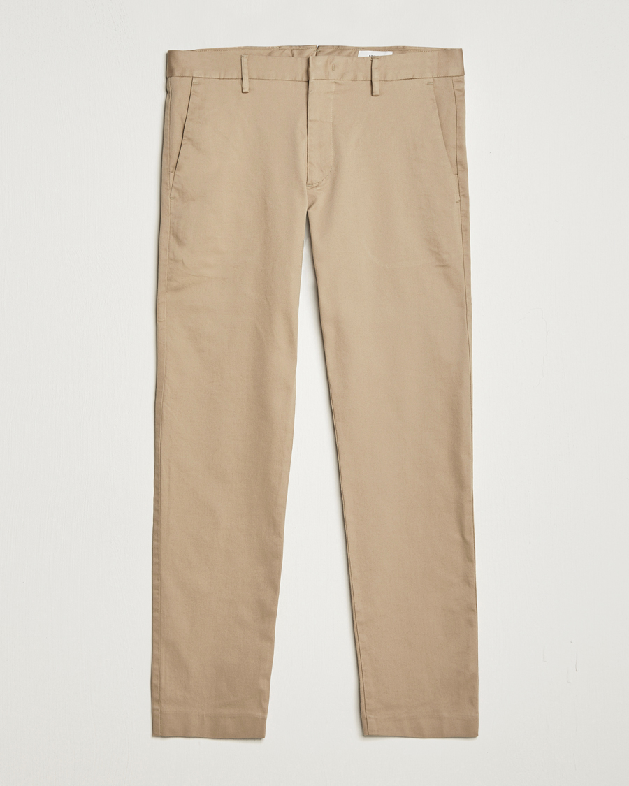NN07 Theo Regular Fit Stretch Chinos Khaki