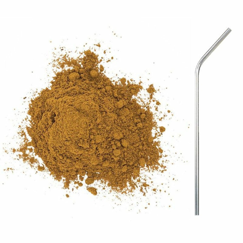 Latte au curcuma & vanille 60 g + 4 pailles en inox