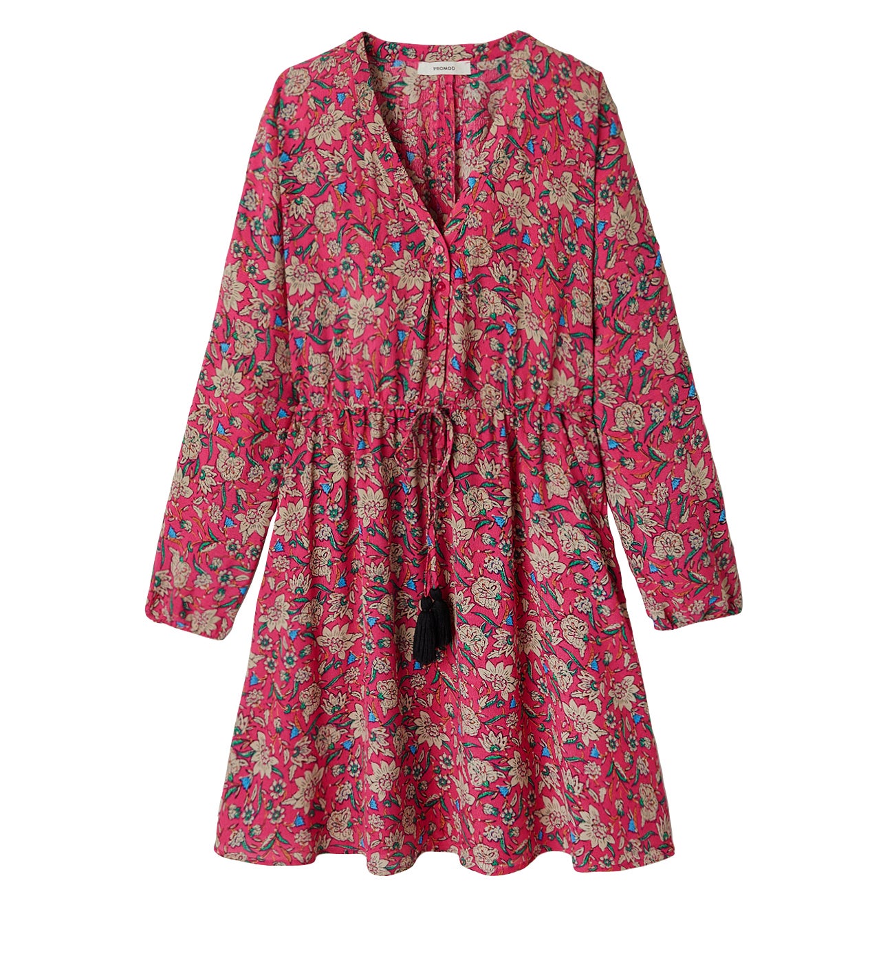 Robe courte imprimée Femme - Imprimé multicolore