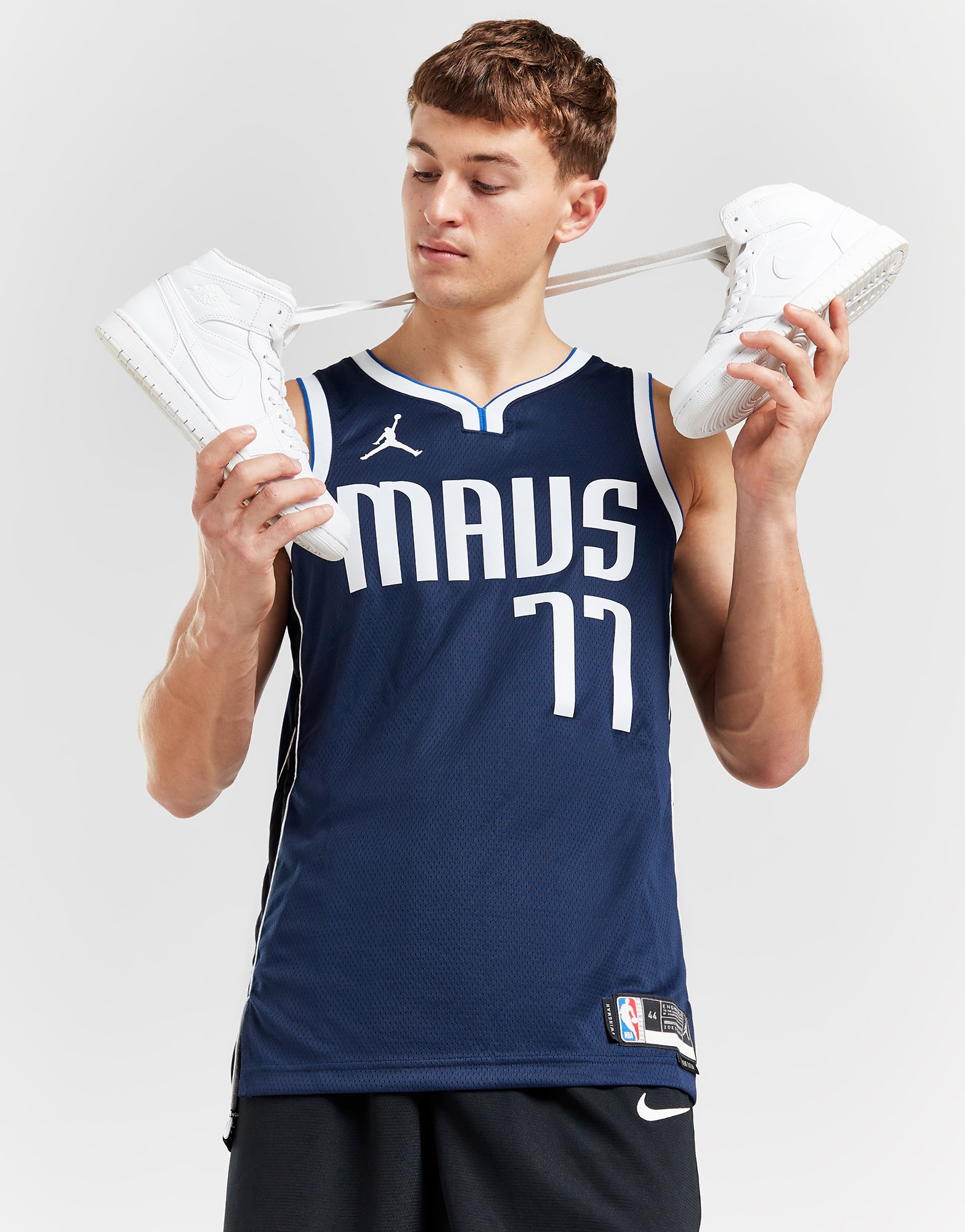 Jordan Maillot NBA Dallas Mavericks Doncic #77 Swingman Homme