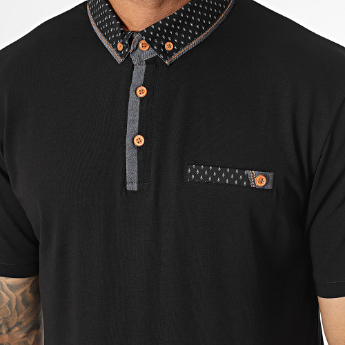 Polo Manches Courtes Noir