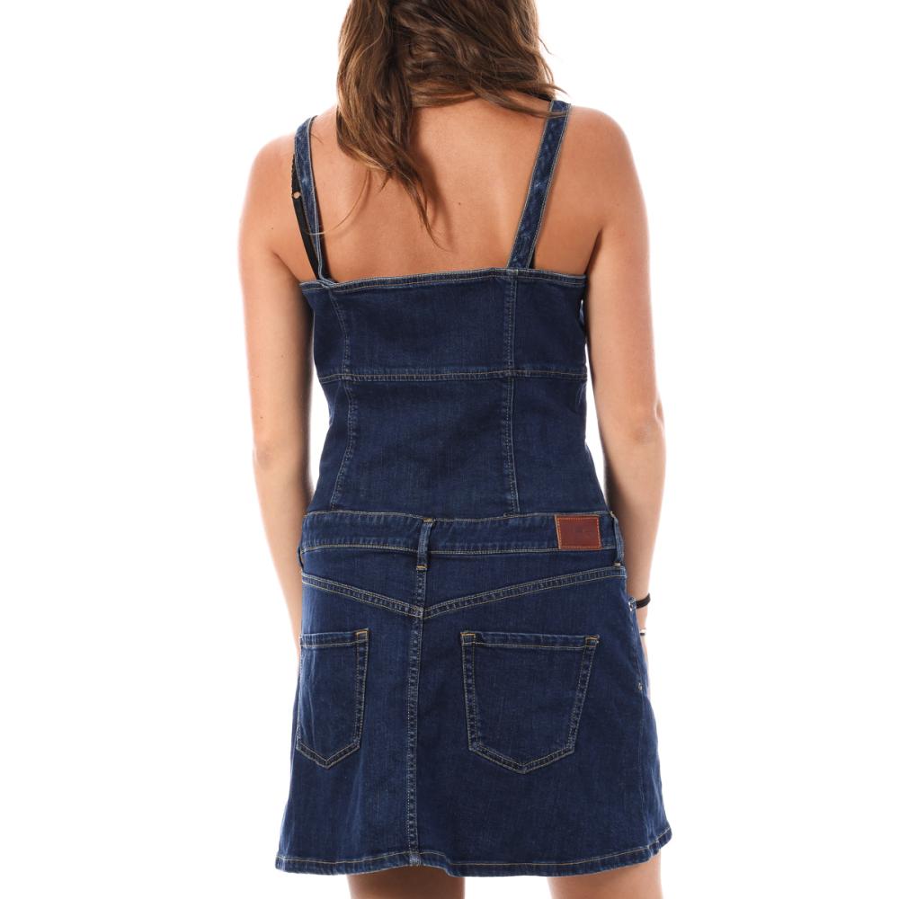 Pepe jeans Robe en Jean Bleu Foncé Femme Pepe jeans