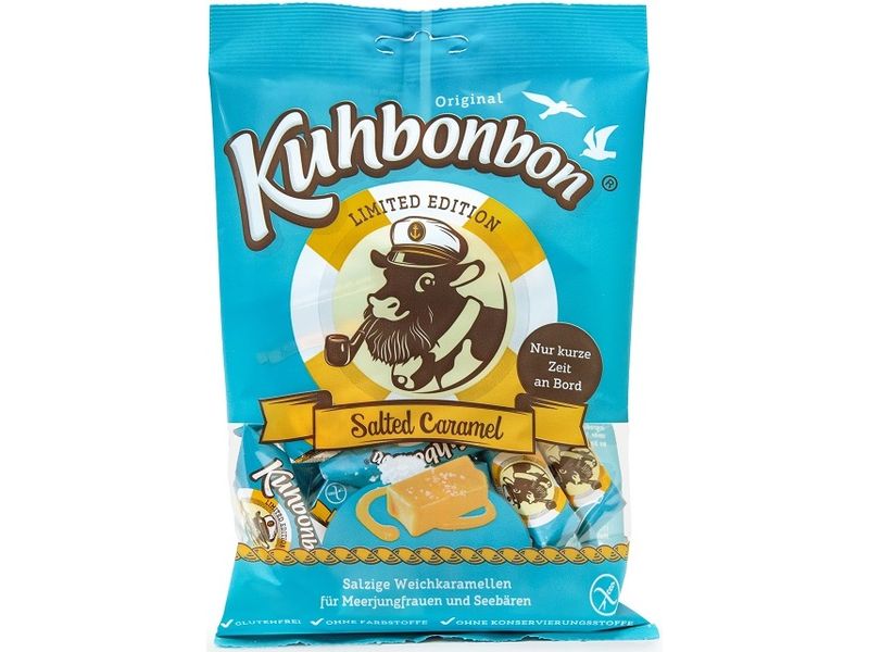 Kuhbonbon Salted Caramel Beutel 175 g Cremiges Karamell mit einer feinen Prise Salz im praktischen Beutel