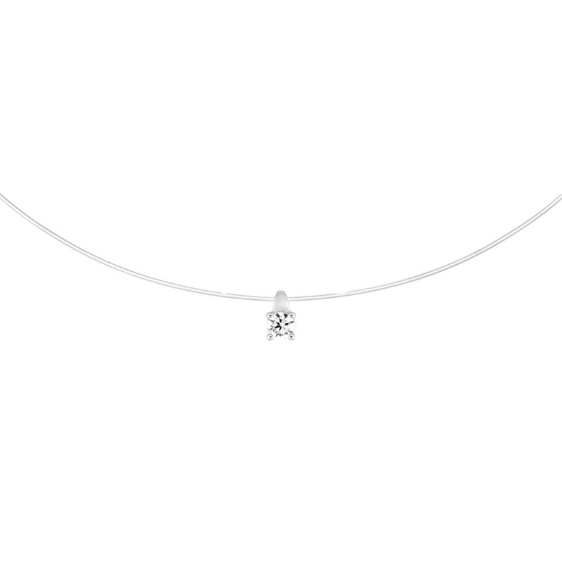 Collier Femme - Oxyde de zirconium - Or 18 Carats - Longueur : 42 cm