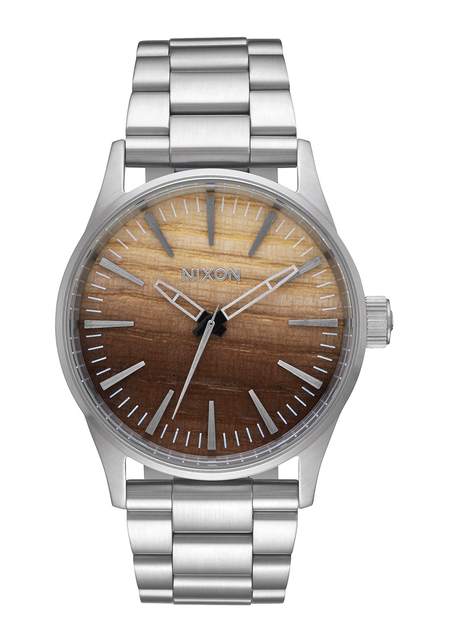 Nixon The Sentry 38 SS Wood / Silver A4502457