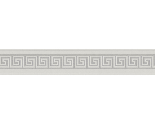 Zelfklevende rand 3839-14 Alleen Rand Geometrisch grijs zilver 5 m x 10 cm