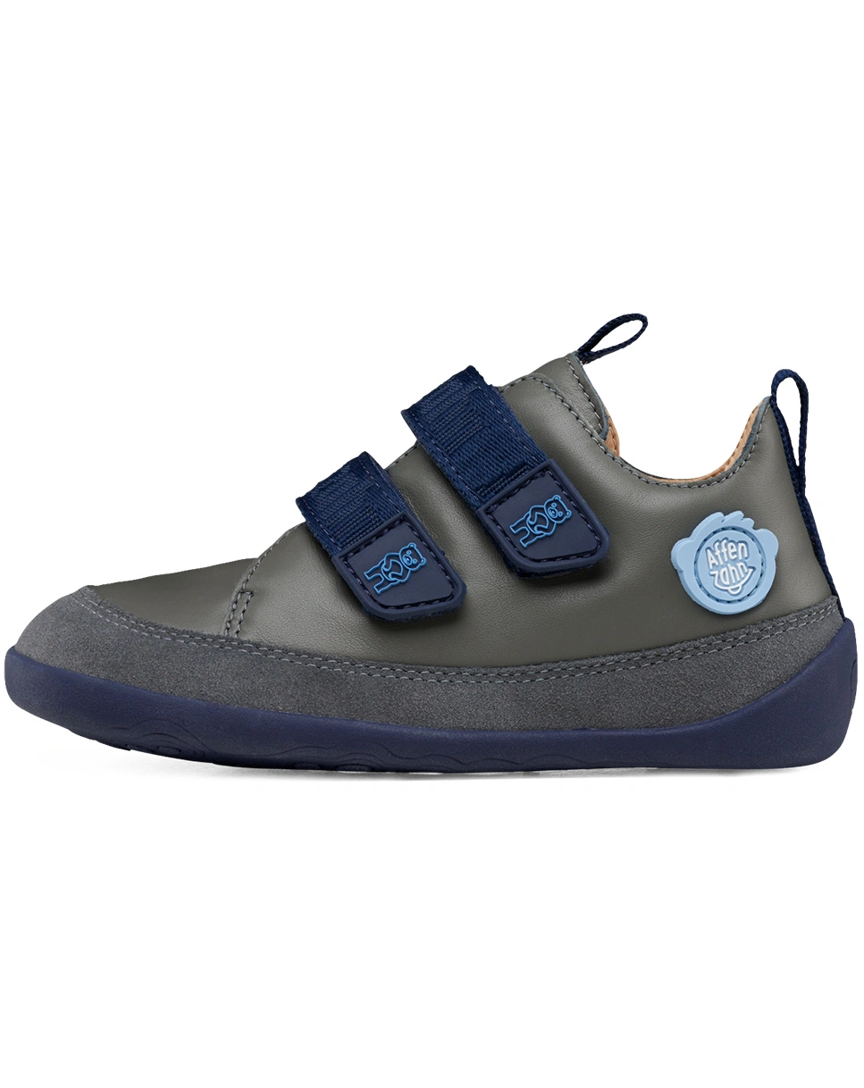 Leder-Sneaker BUDDY BEAR in blau