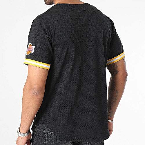 Maillot De Baseball On The Clock Mesh Los Angeles Lakers Noir