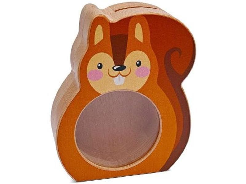 Weizenkorn Spardose Amigo Eichhörnchen Sparbüchse aus Holz
