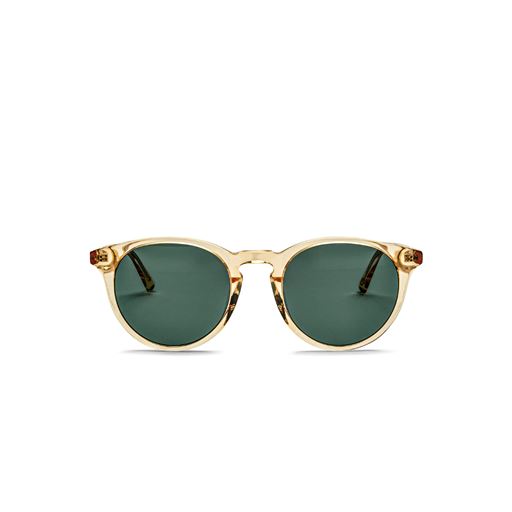 MessyWeekend Depp Solbriller, Green/Champagne