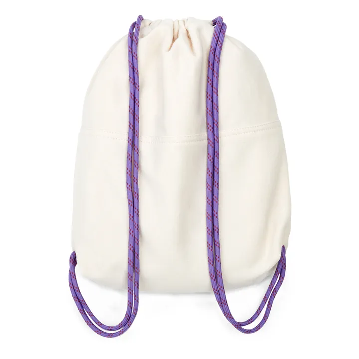 Studio Noos Sac de gym en jersey | Blanc/Écru
