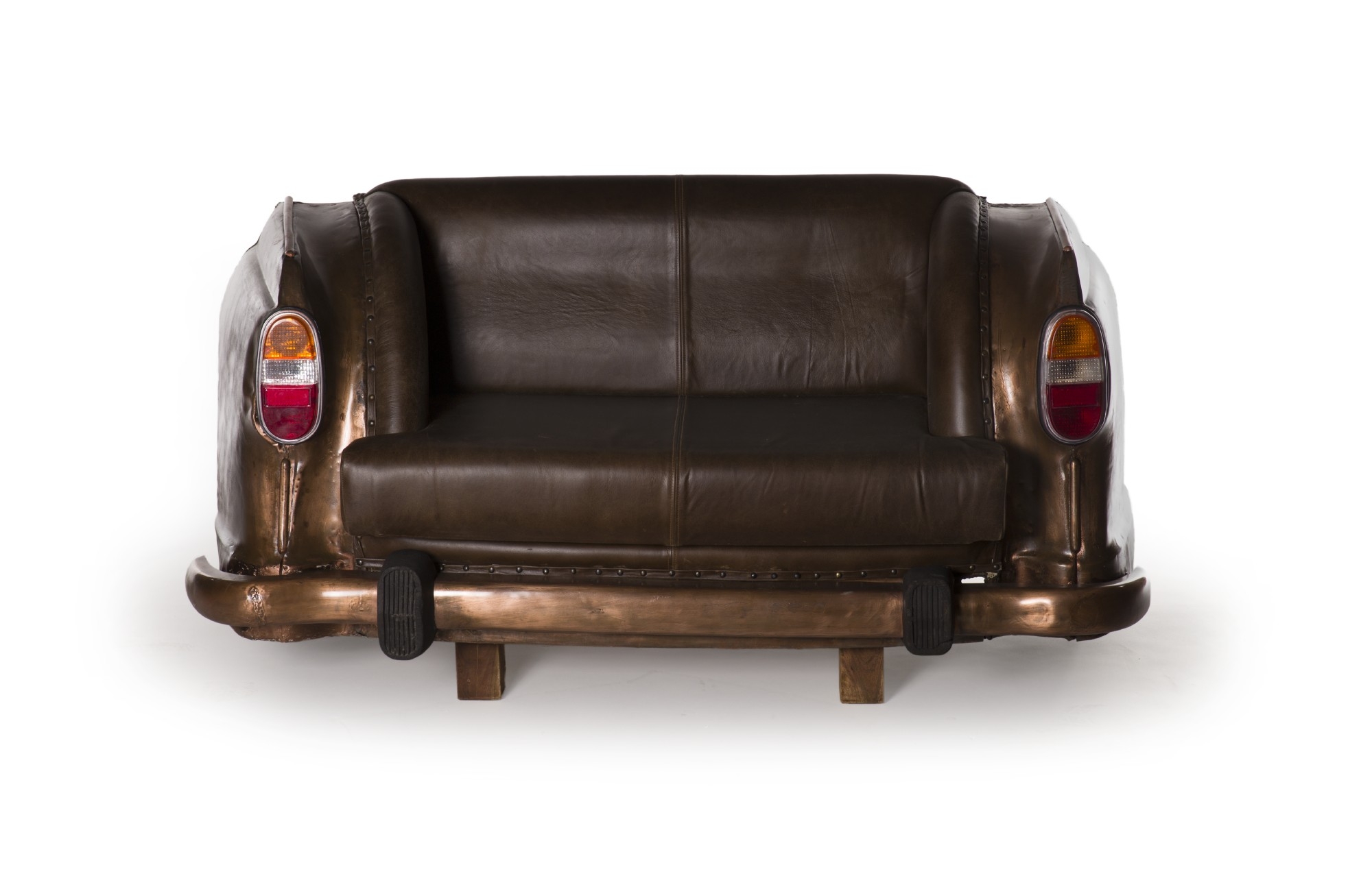 Sofa 'Ambassador Classic', Heck, 2-Sitzer, kupfer, L 70 cm, B 158 cm, H 83 cm von fischer's lagerhaus