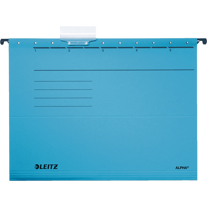 Leitz Hängemappen Alpha, 26 cm, blau, 5 Stück