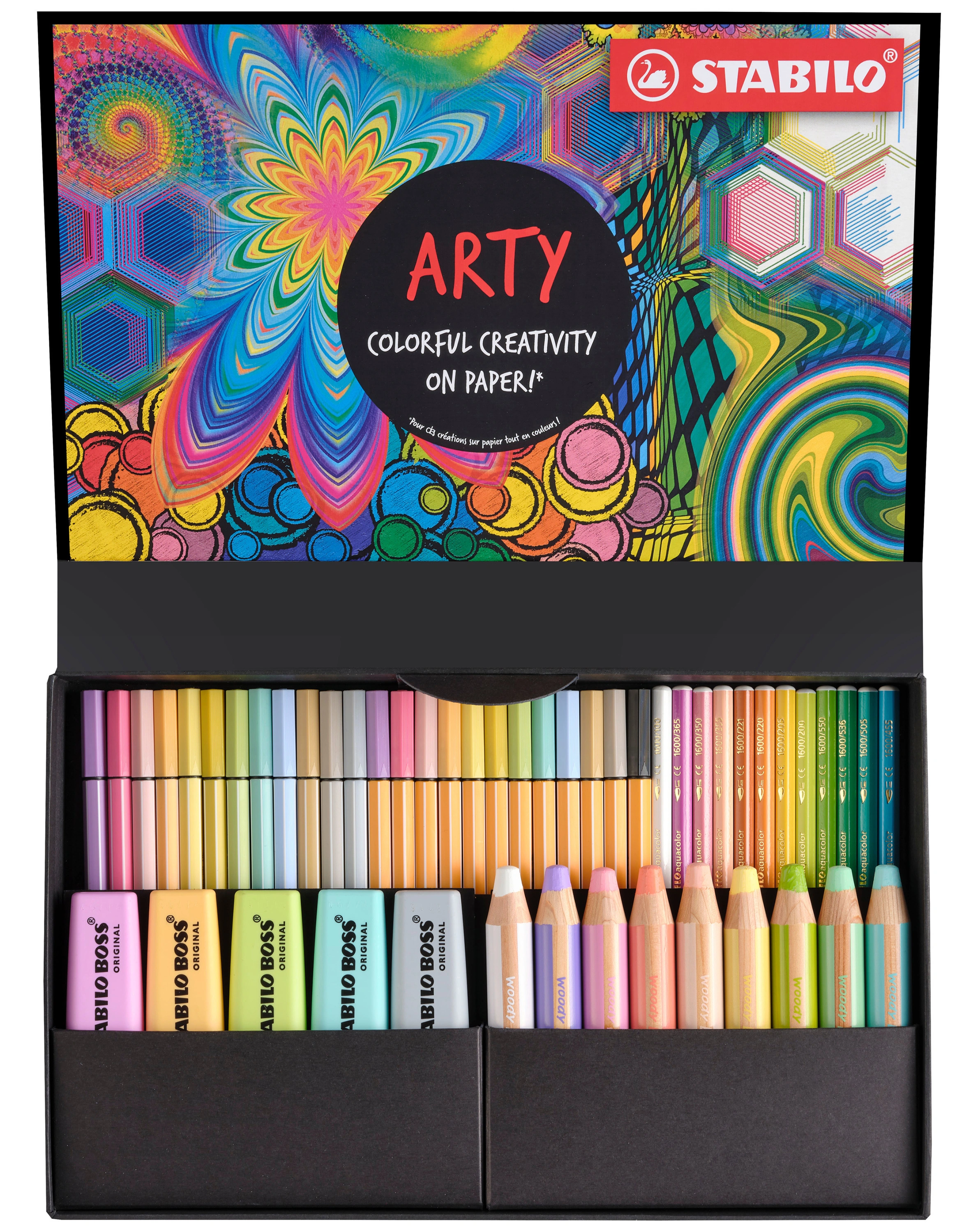 Stifte Set STABILO® ARTY Creative Pastel 50er-Pack