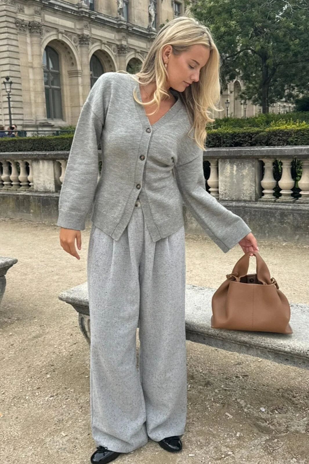 BYIC Karmaic Fitted Cardigan grey grey