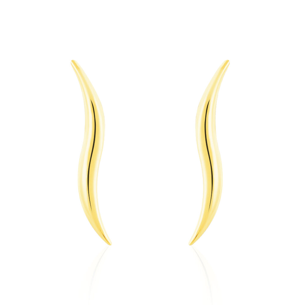 Boucles D'oreilles Pendantes Merone Vagues Or Jaune