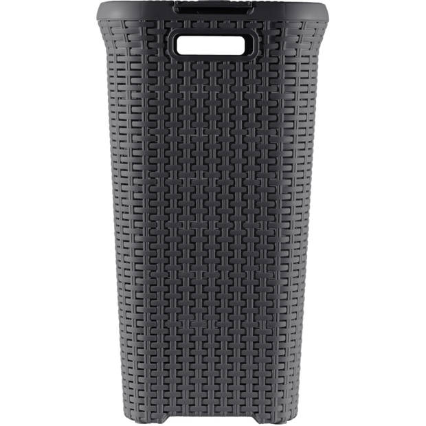 Curver Style Wasmand met Deksel - 60L - Antraciet