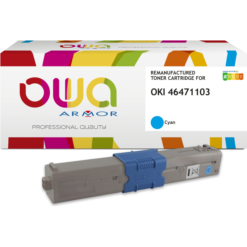 Toner remanufacturé OWA - standard - pour OKI 46471102