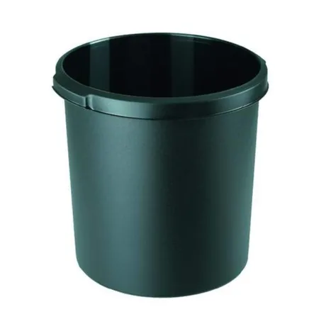 HAN Papierkorb 30 Liter, Polypropylen, konisch, 303/375 mm, 410 mm, 30 l, schwarz