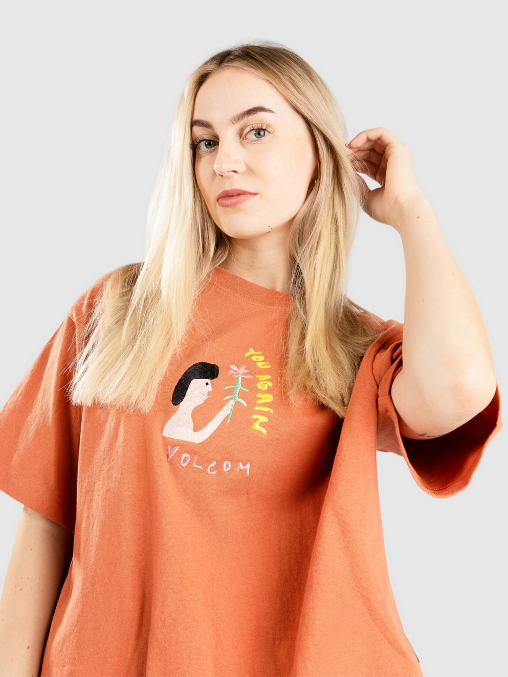 Volcom Fa Arthur Longo T-Shirt rosewood