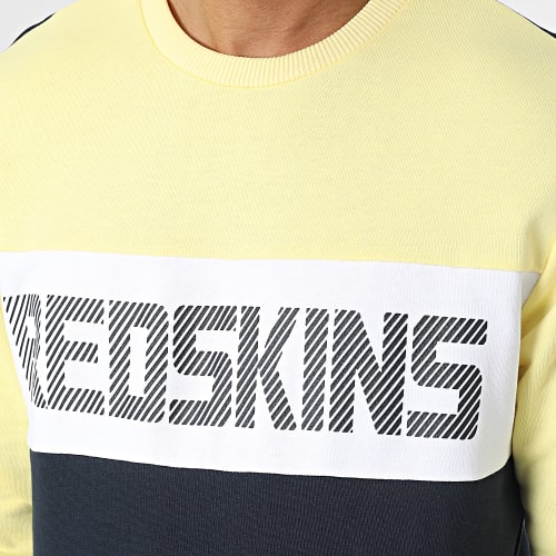Sweat Crewneck Alted Compact Jaune Bleu Marine