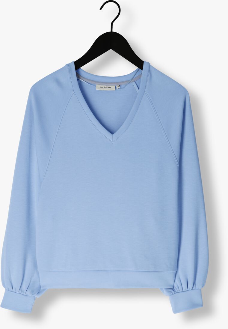 MSCH COPENHAGEN blauwe msch copenhagen trui mschnelina ima q raglan v sweatshirt