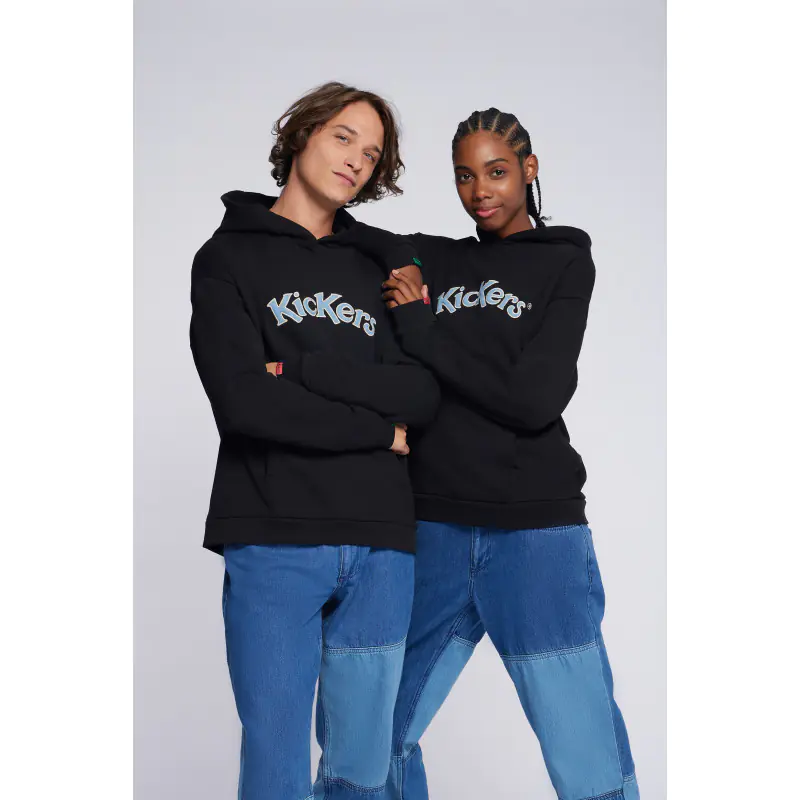 ORGANIC KICK HOODIE NOIR SWEAT Coton biologique No Gender