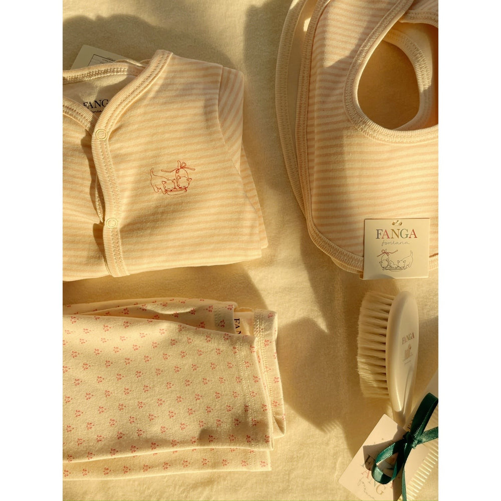 Køb Konges Sløjd Fanga Fontana Blush Mix Fio Stripe 2 Pak Hagesmække OCS