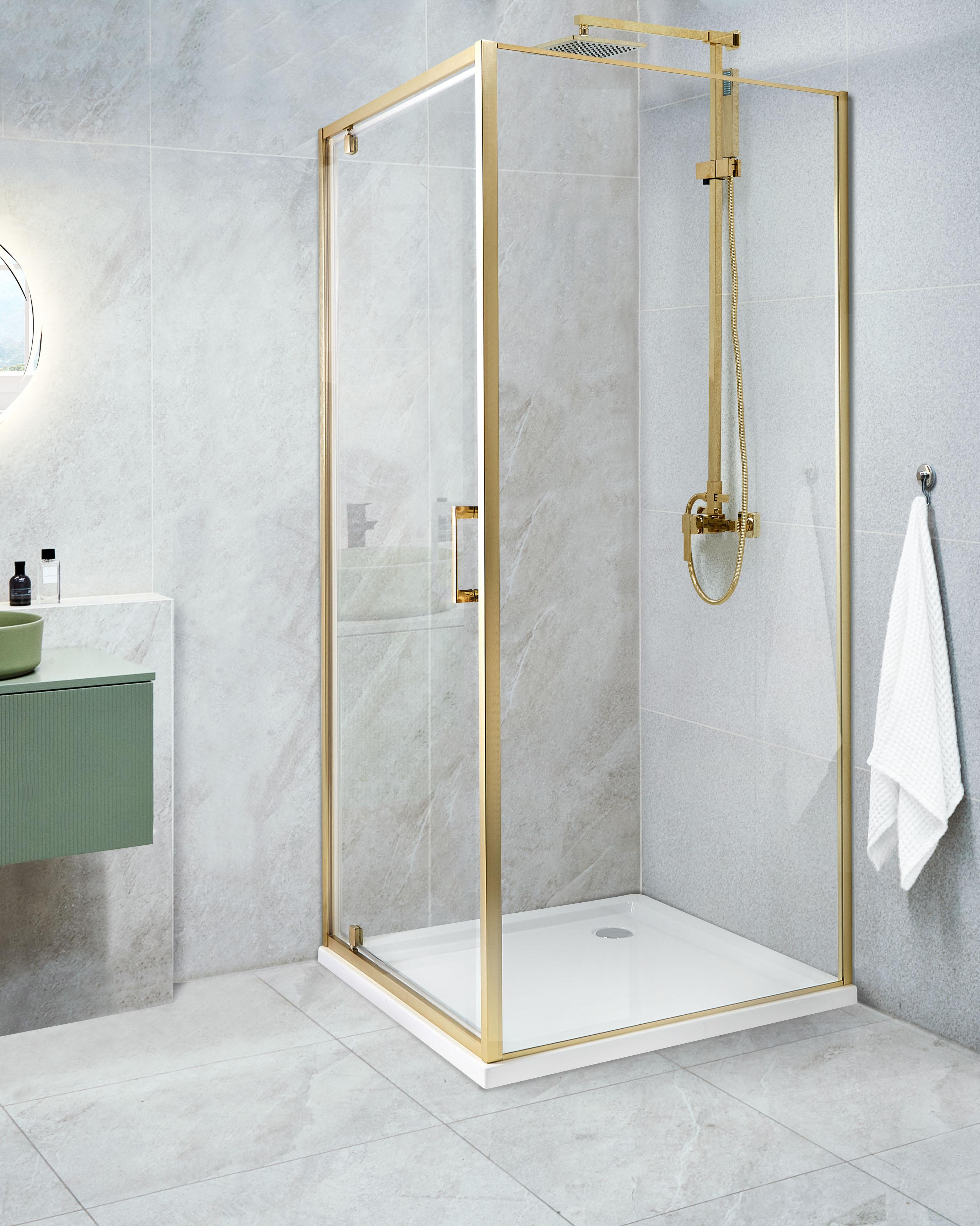 Douchecabine DARLI 70 x 70 x 185 cm Goud