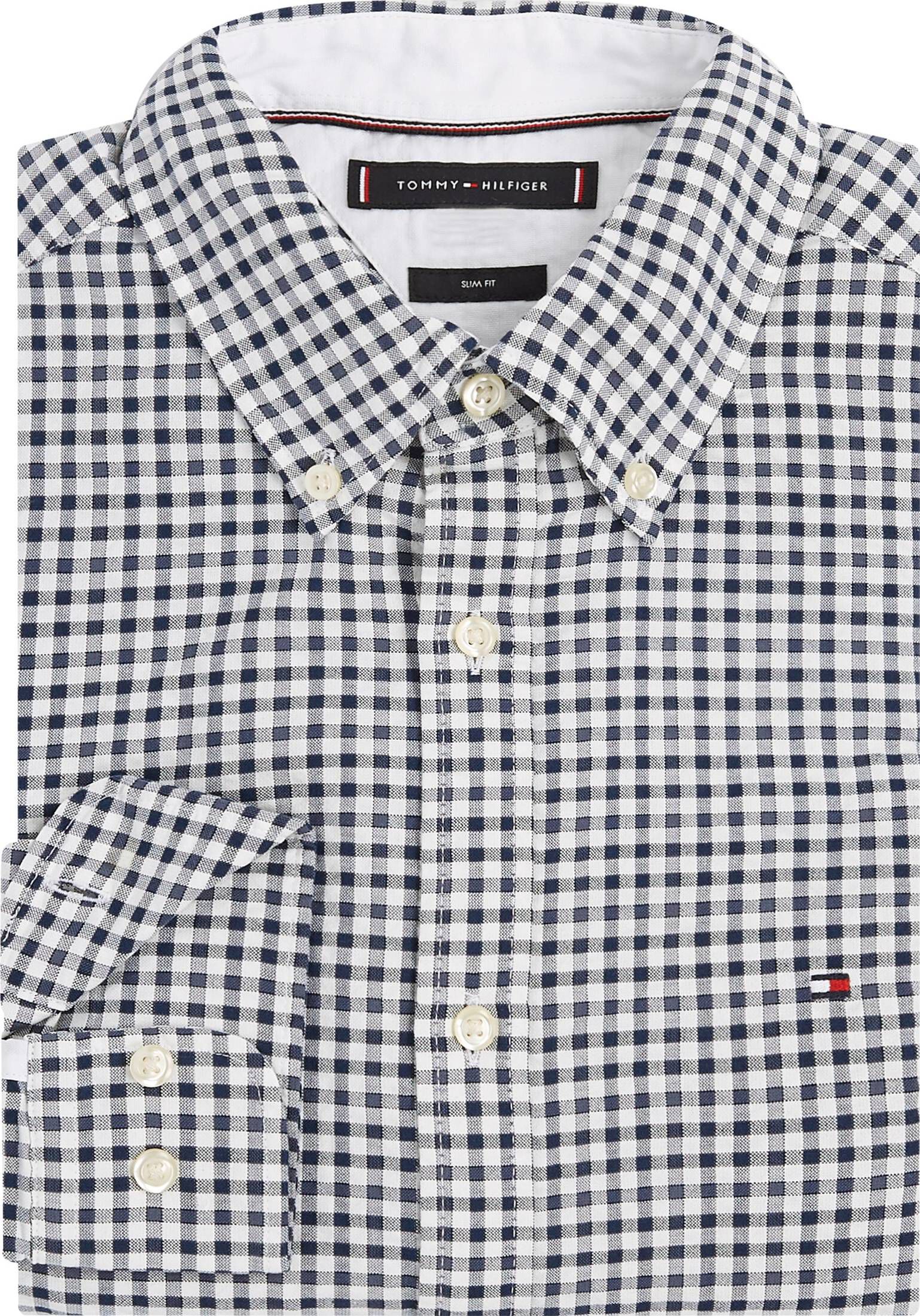 Tommy Hilfiger| Herren Freizeithemd Slim Fit Langarm