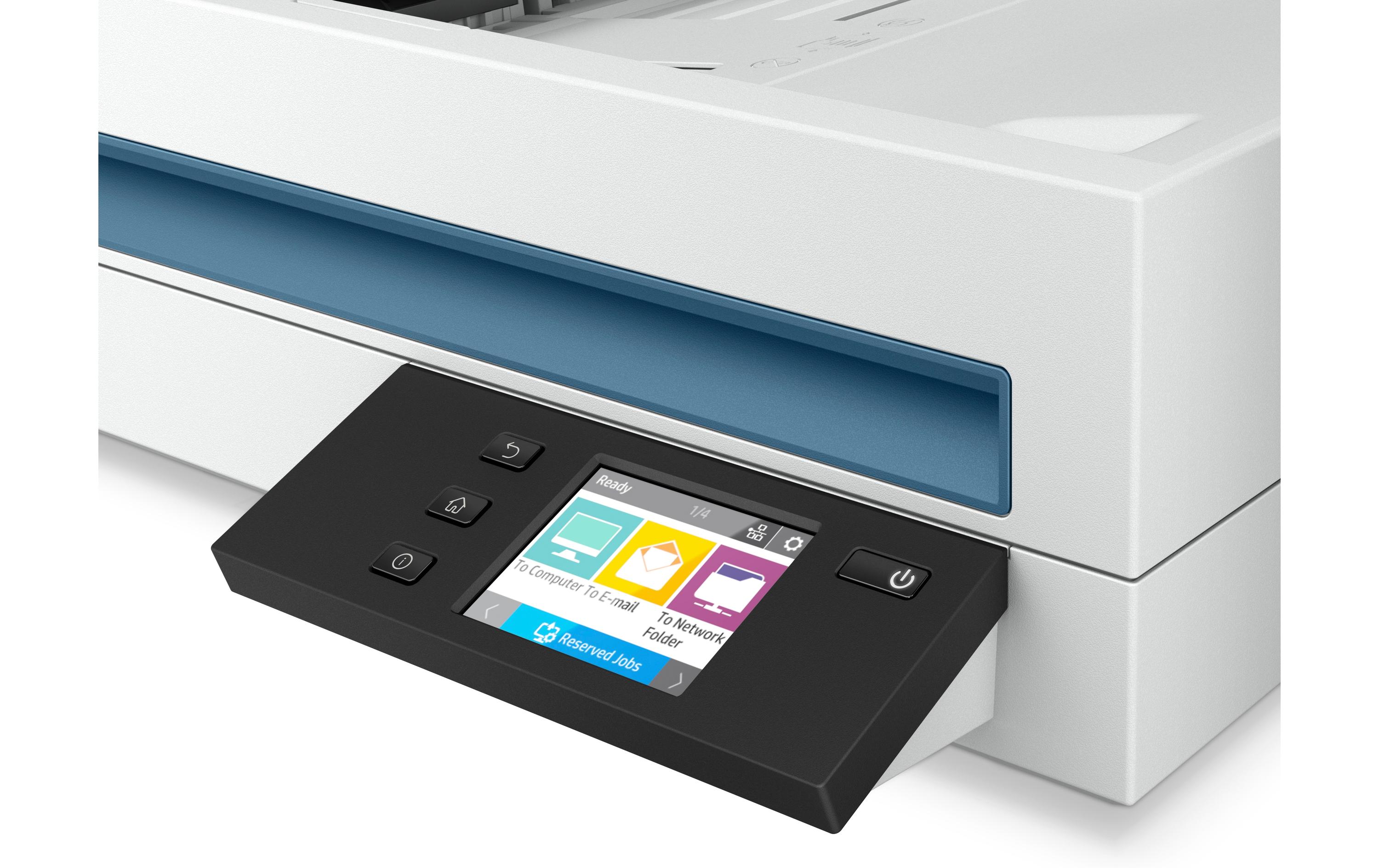 Dokumentenscanner ScanJet Pro N4600 fnw1<br>Netzwerkfähiger Hochgeschwindigkeits-Flachbettscanner mit HP EveryPage Technologie