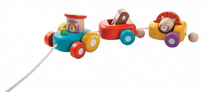 PlanToys Glad Trekkvogn