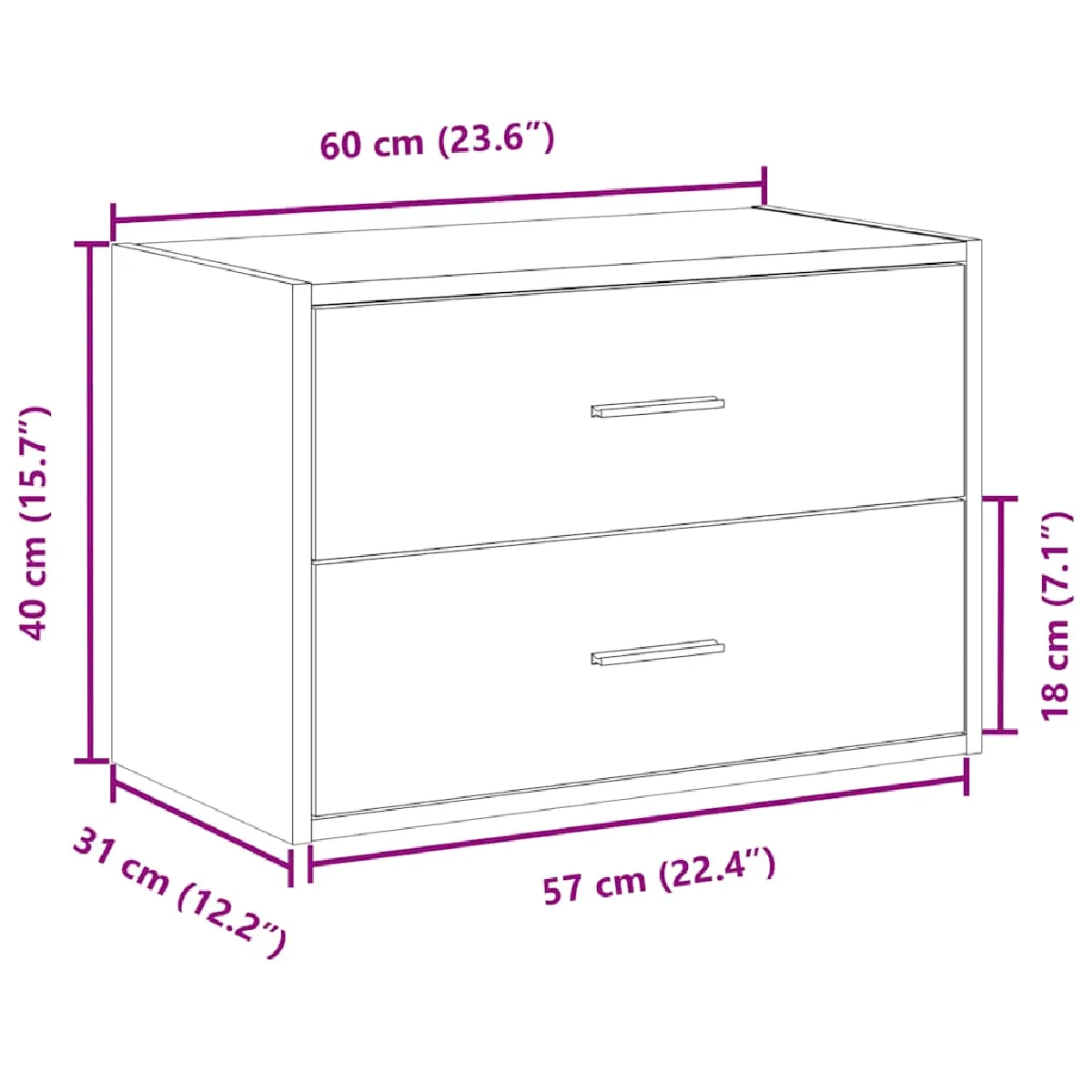 vidaXL Armoire OLDEN