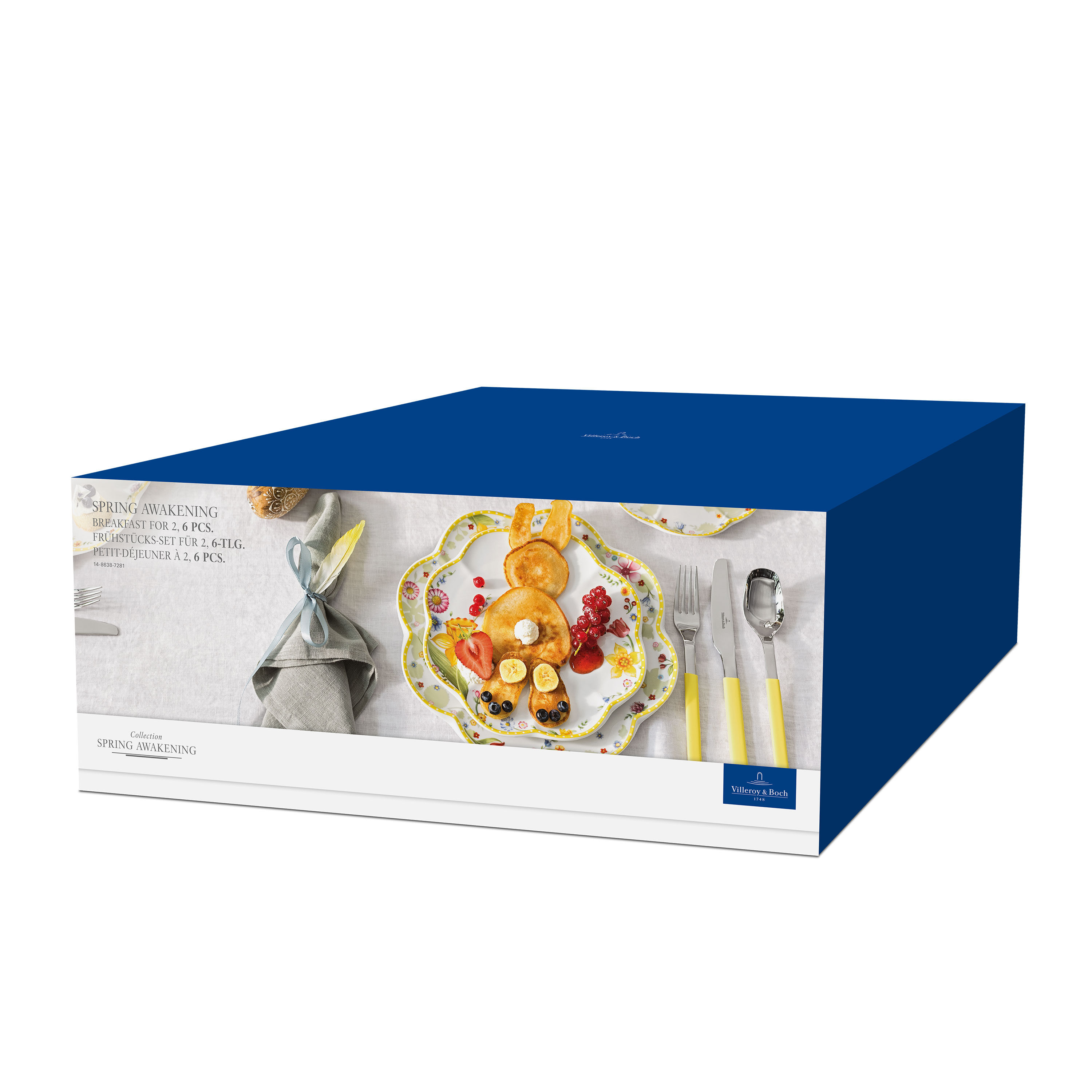 Spring Awakening Breakfast set Yellow, Premium Porcelain