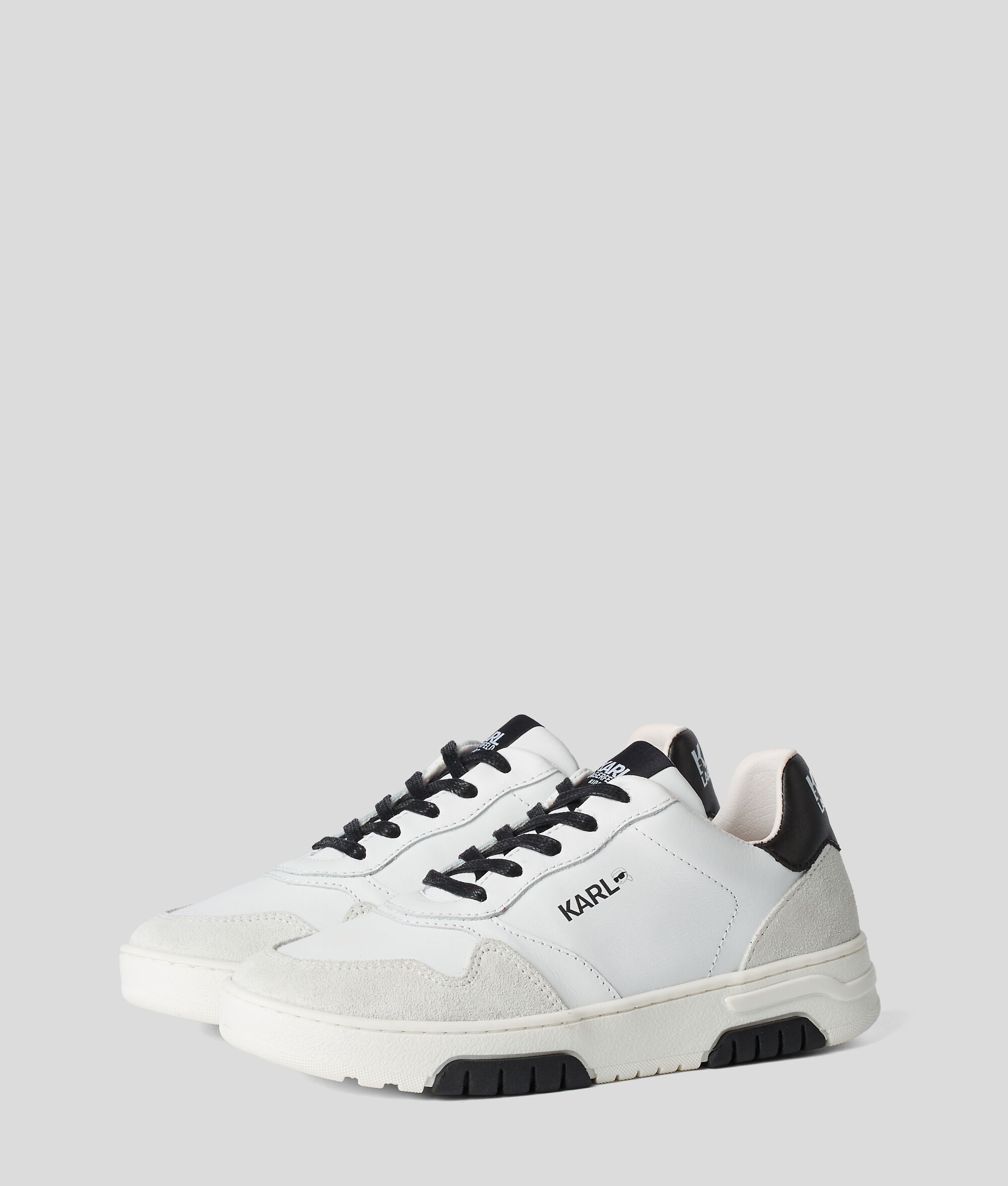 BASKETS AVEC INSERTS EN DAIM POUR ENFANT KARL
