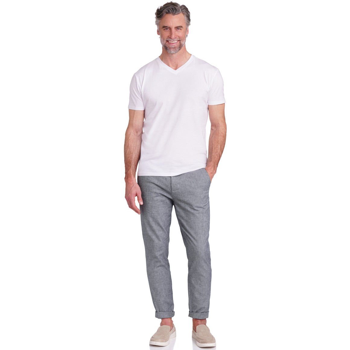 VanVaan Herren Hose  mit Leinen blau