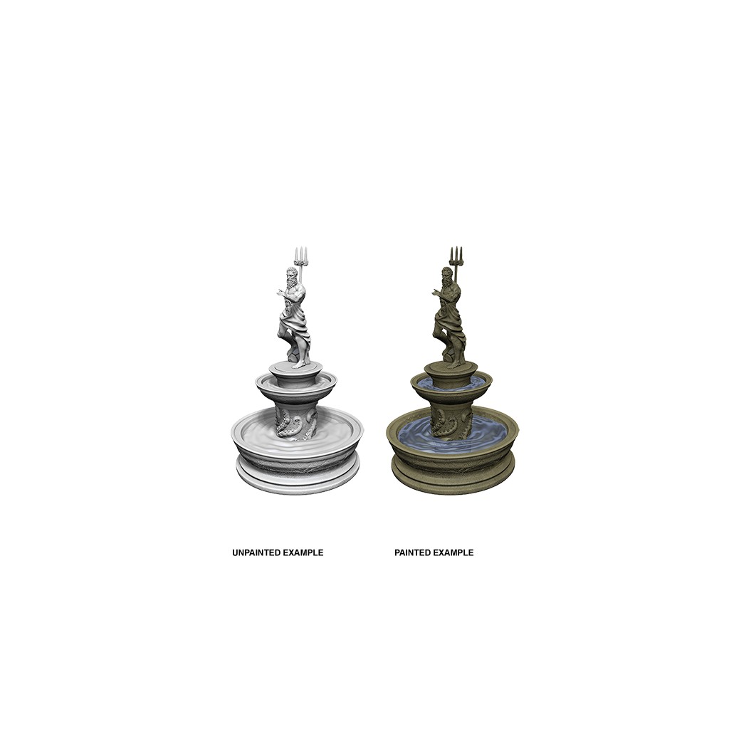 Wizkids Deep Cuts Unpainted Miniatures: Fountain