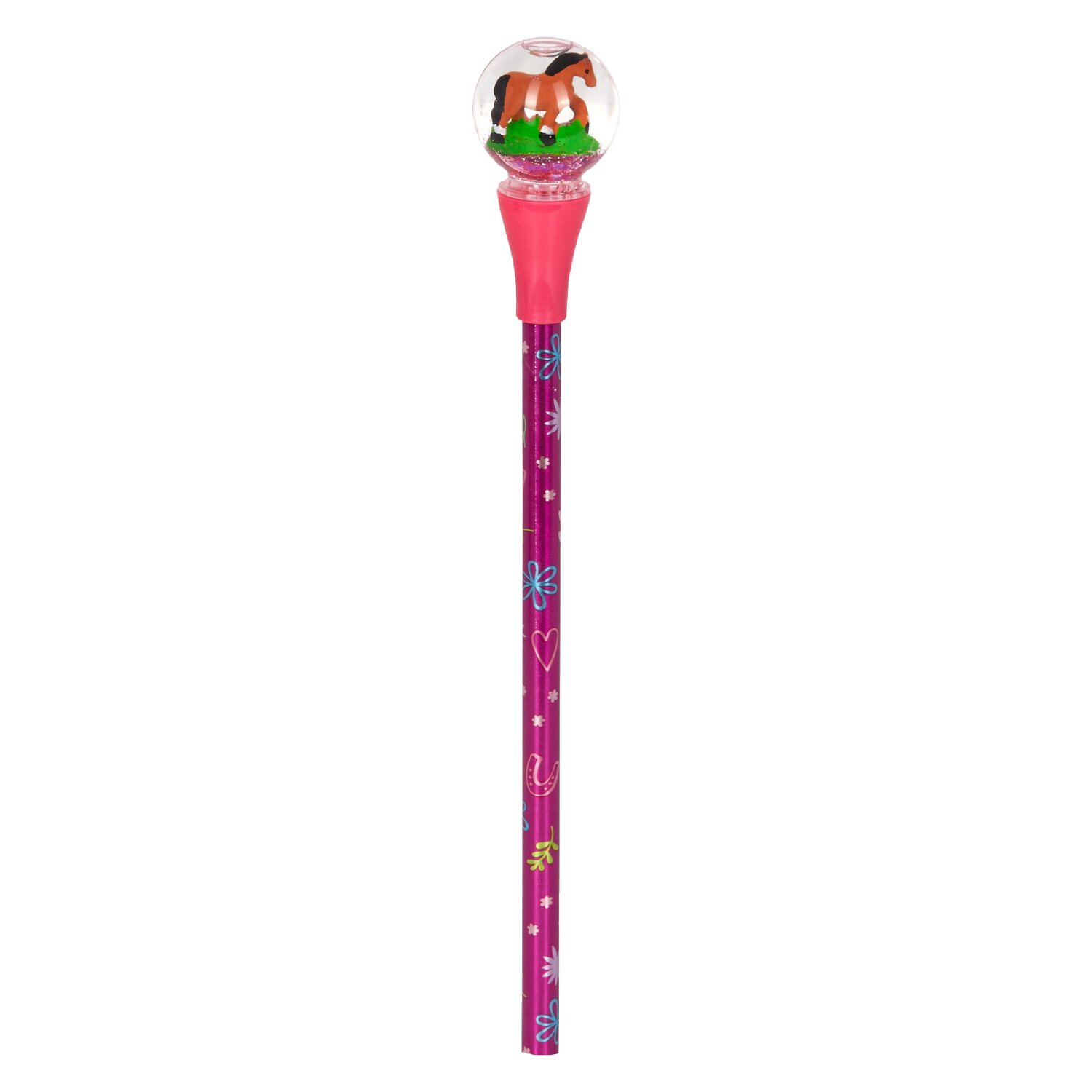 DIE SPIEGELBURG Glitzerkugel-Stift Pferdefreunde -