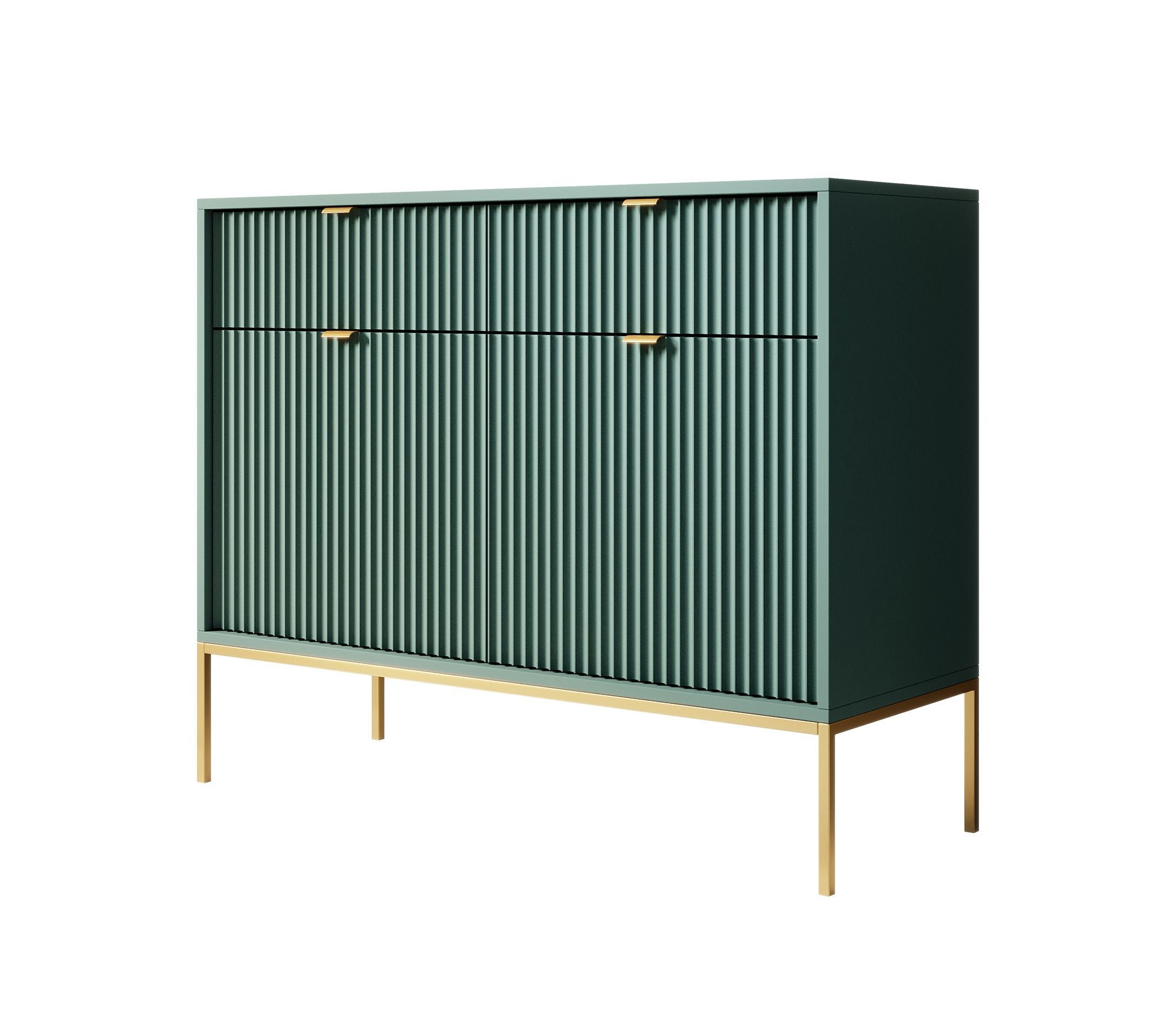 Meubella - Dressoir Navil 2 - Groen - 104 cm