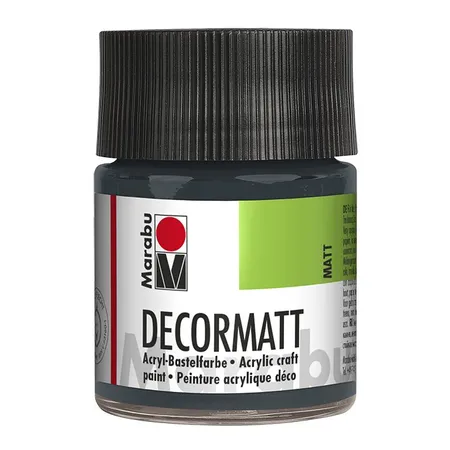 Marabu Decormatt Acryl Dunkelgrau, 50 ml