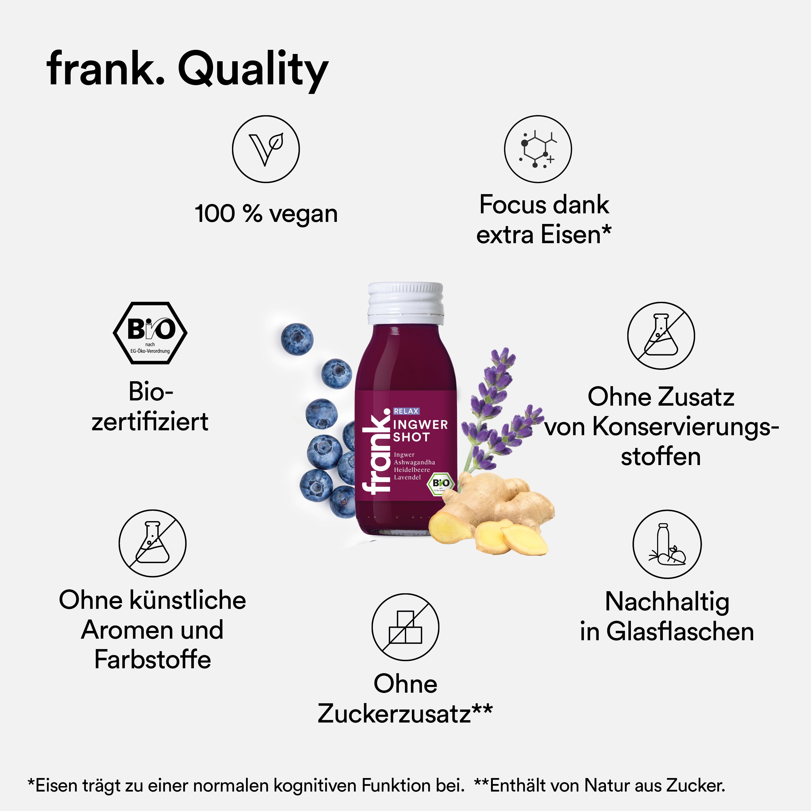frank. Bio Ingwer Shot Relax