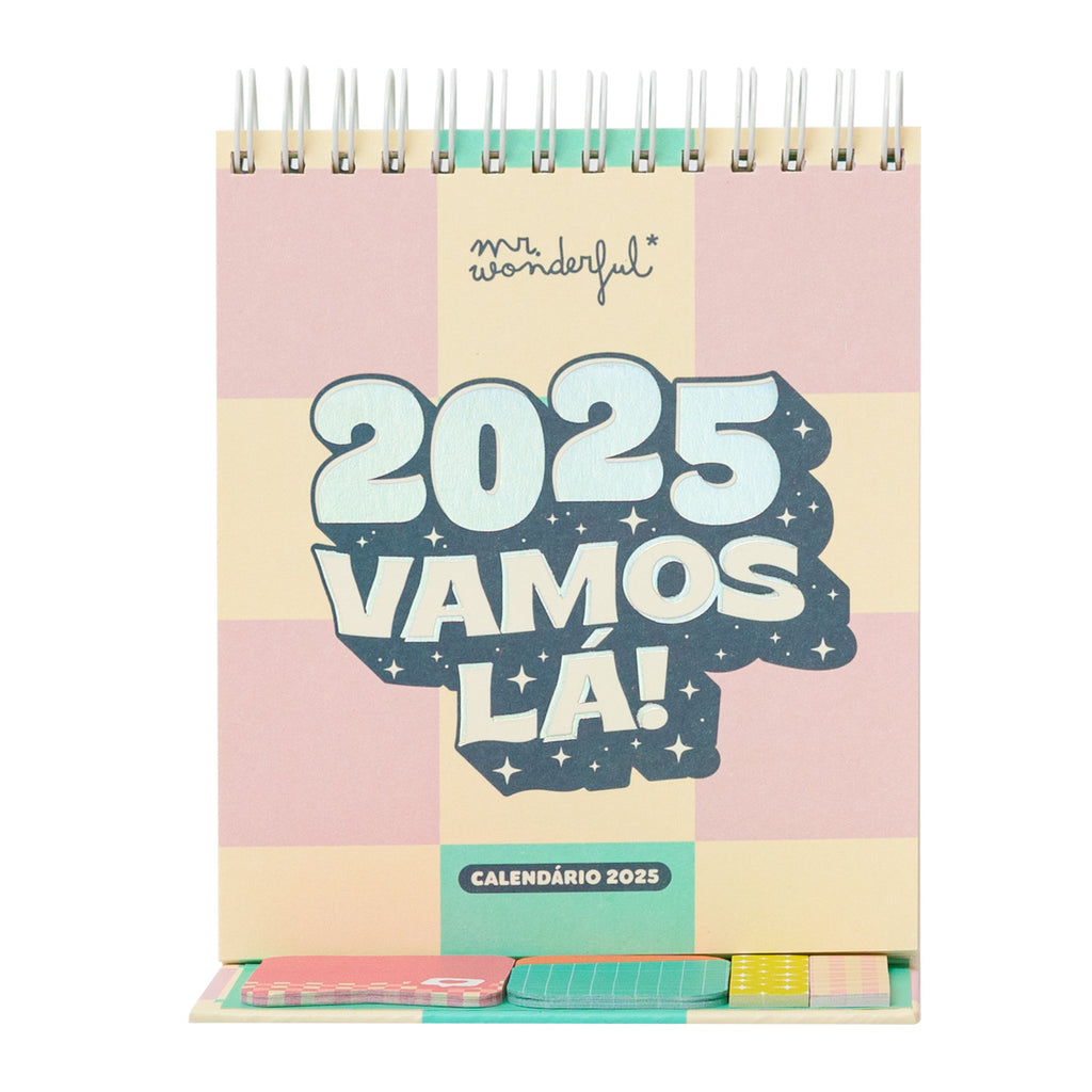 Calendário Mesa 2025 - Vamos Lá