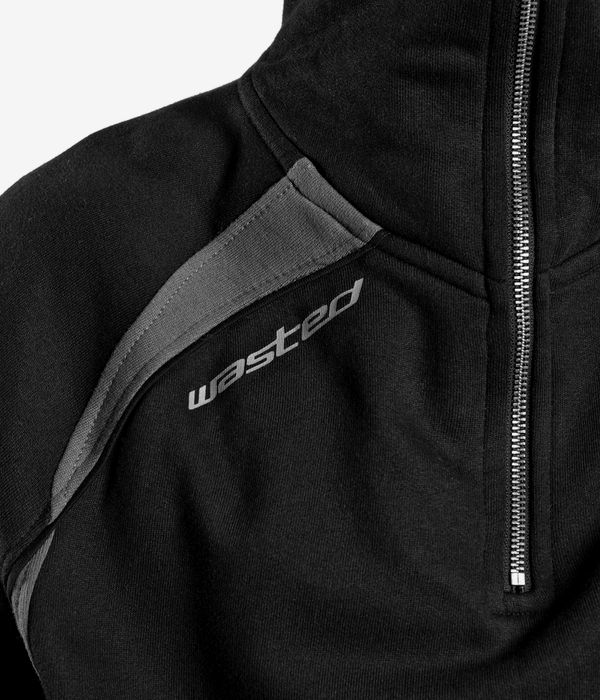 Wasted Paris Arena Zip-Hoodie (black charcoal)