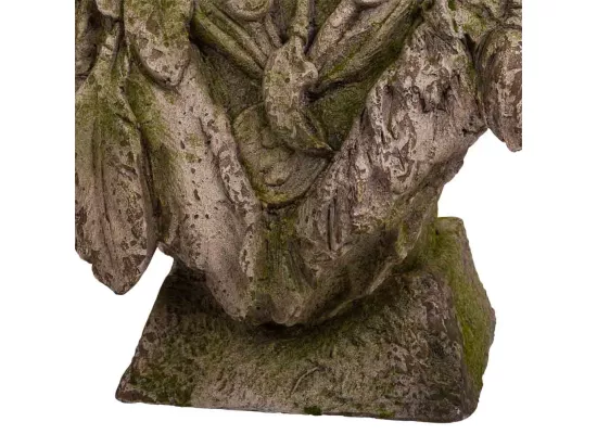 Cache-pot indien décoratif en magnésie 36x27x76h