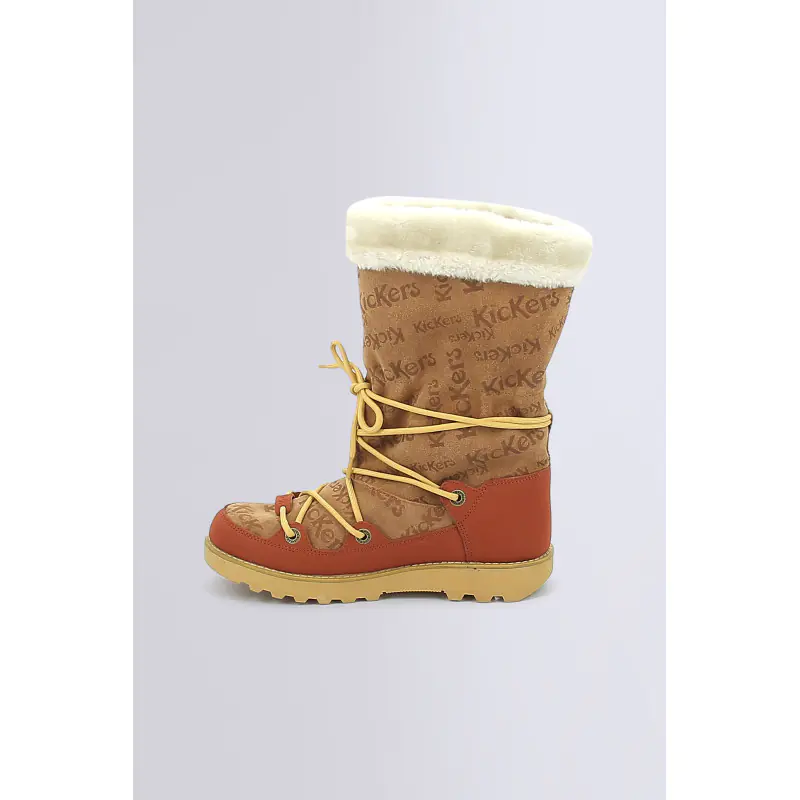 KICK NEOSNOW CAMEL ROUILLE BOOTS Cuir Femme
