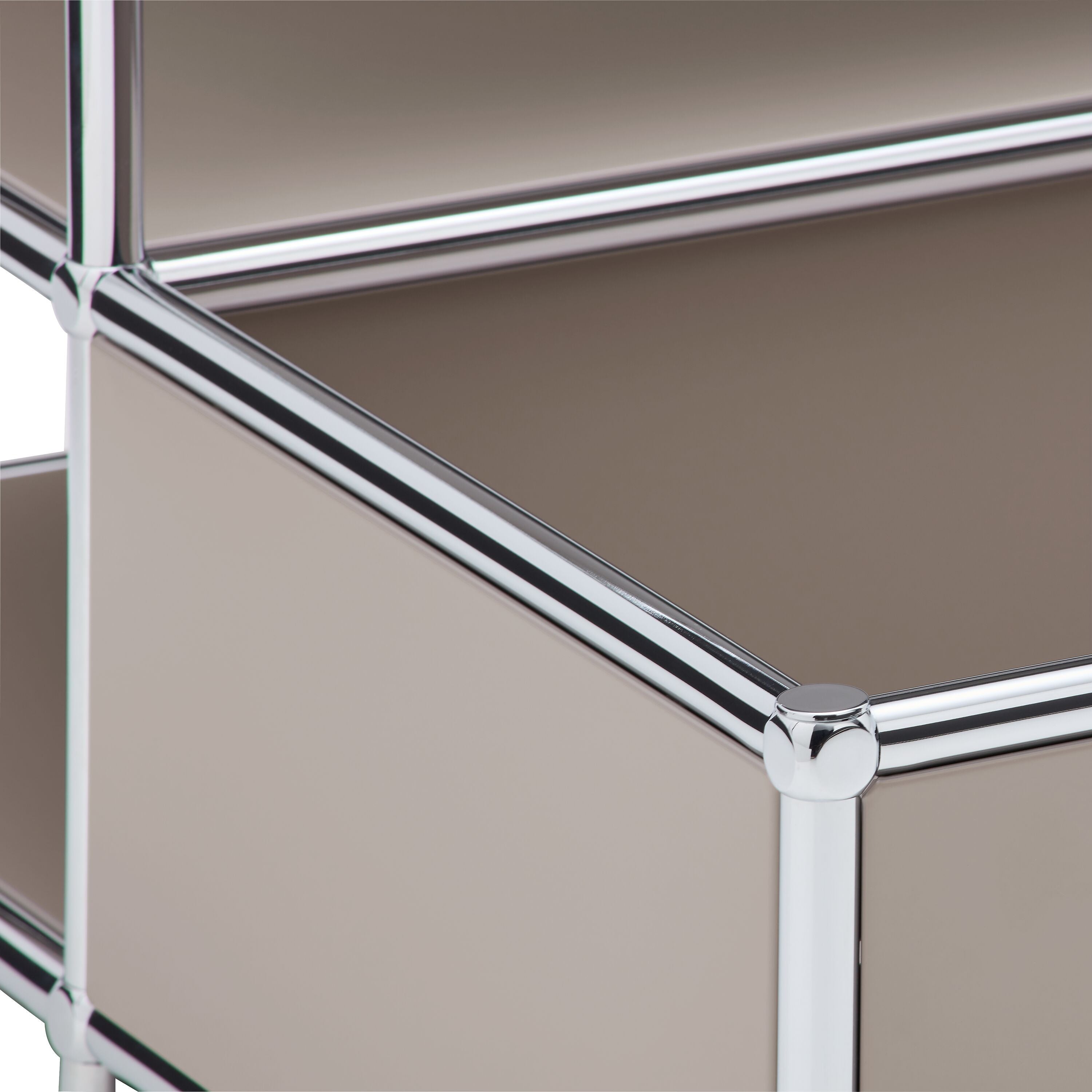 FLEXCUBE Salontisch - Taupe / B: 77.5 cm x T: 77.5 cm x H: 43.5 cm