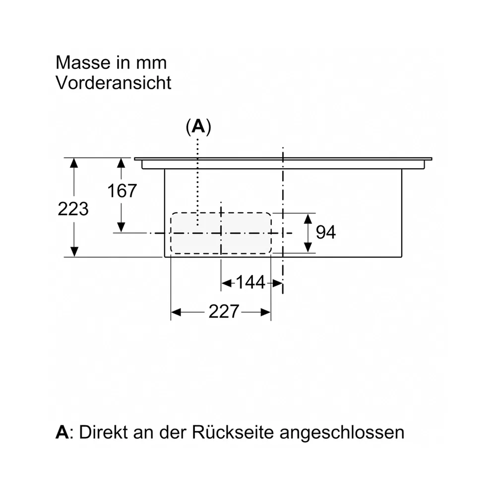 Siemens ED711HQ26E Induktionskochfeld Rahmenlos mit integriertem Dunstabzug 70cm